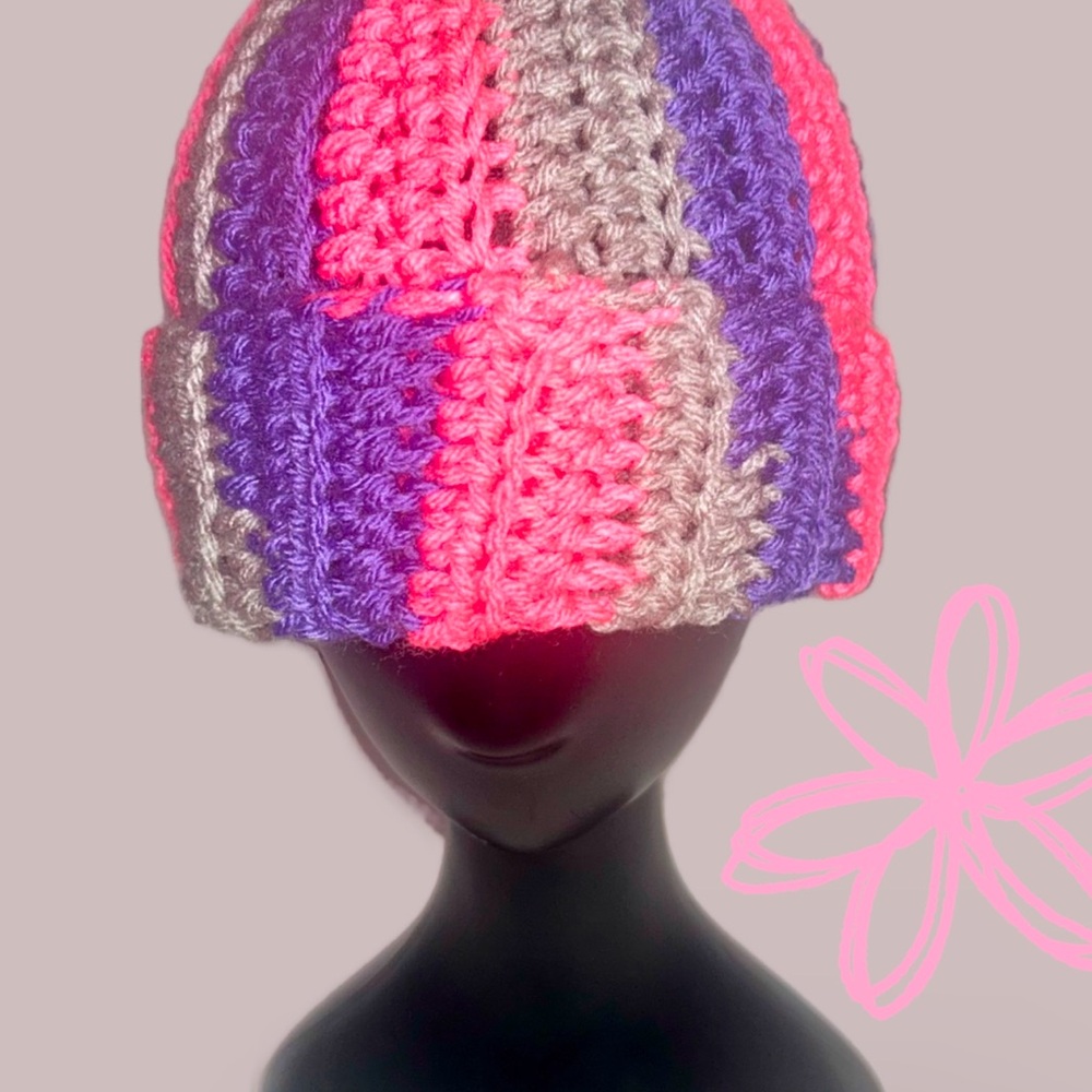 Colorful Striped Kids Beanie